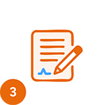 Stap 3, ondertekenen