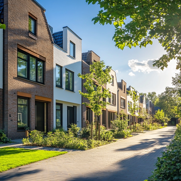 Aanzicht huizen
